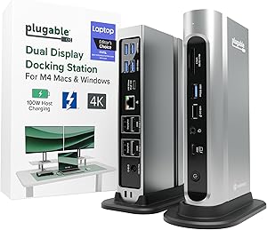 Plugable TBT4-UDZ 16-in-1 Thunderbolt 4 docking station for multiple monitors