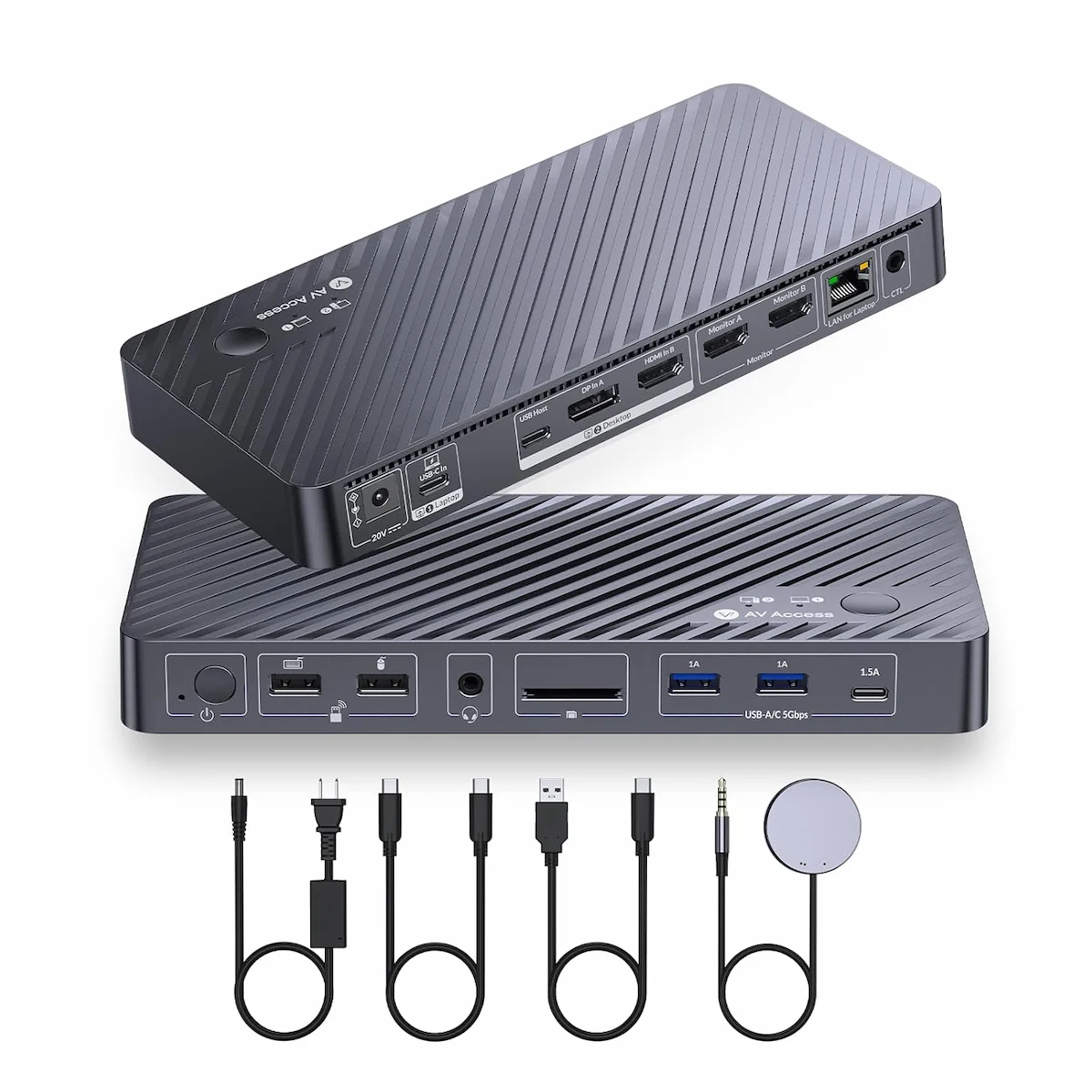 AV Access iDock P10 KVM Docking Station Dual Monitor